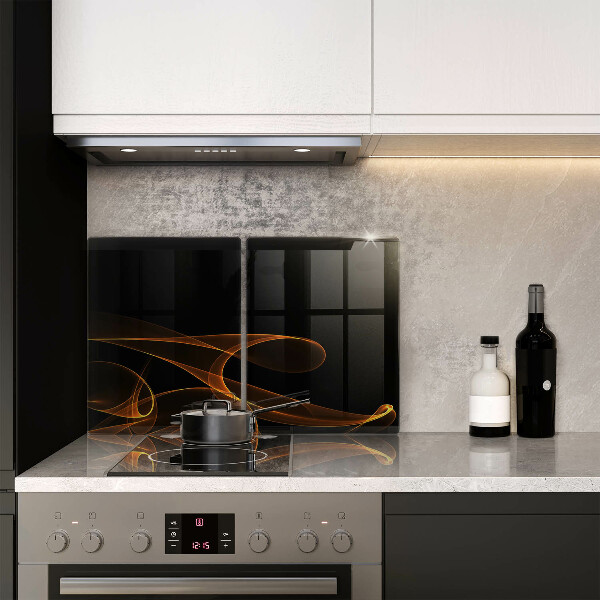 Skärbräda glas Abstrakta linjer