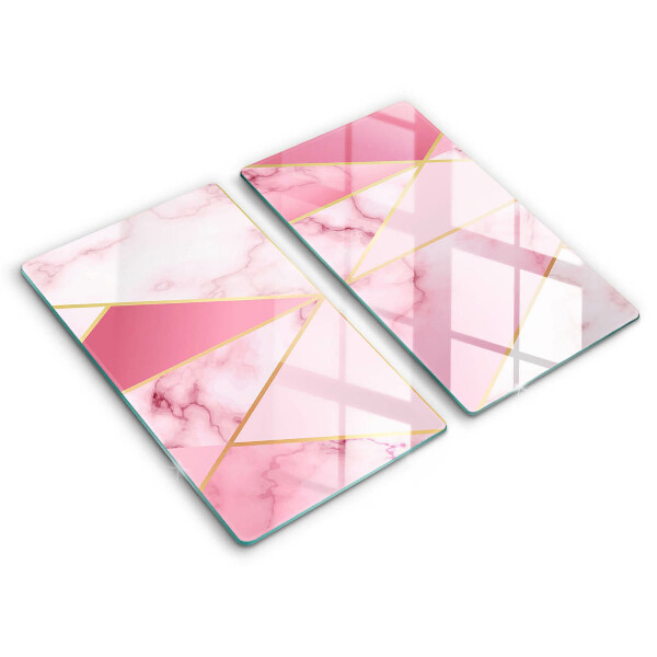 Skärbräda glas Geometrisk marmor