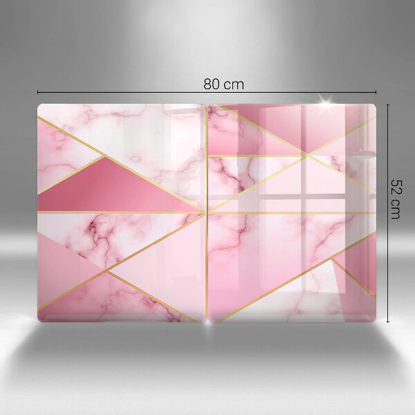 Skärbräda glas Geometrisk marmor