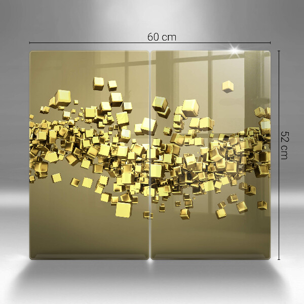 Skärbräda glas Abstraktion 3D geometri