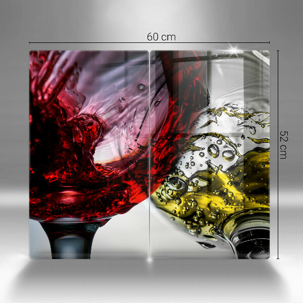 Skärbräda glas Glas vin