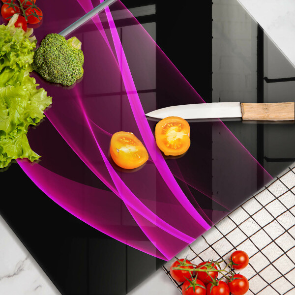 Skärbräda glas Rosa abstraktion