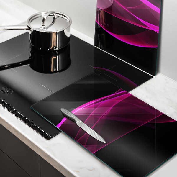 Skärbräda glas Rosa abstraktion