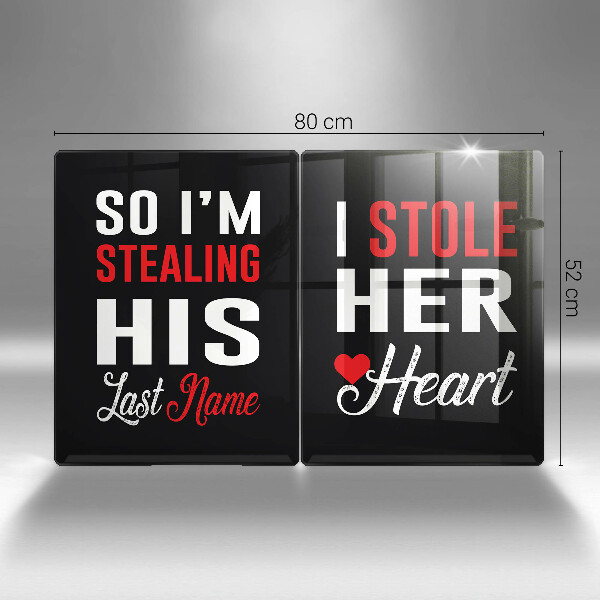 Skärbräda glas Inskrift, mening, mönster