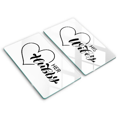 Skärbräda glas Inskrift, mening, mönster