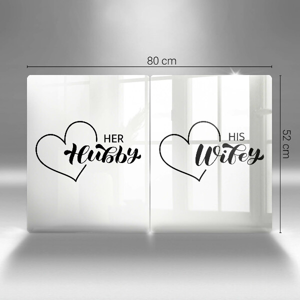 Skärbräda glas Inskrift, mening, mönster