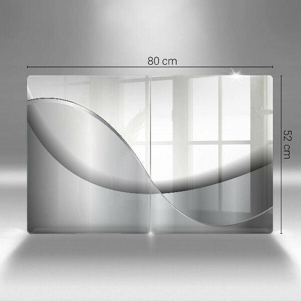 Skärbräda glas Abstrakta linjer design