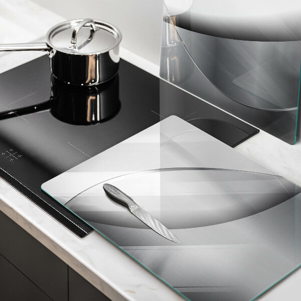 Skärbräda glas Abstrakta linjer design