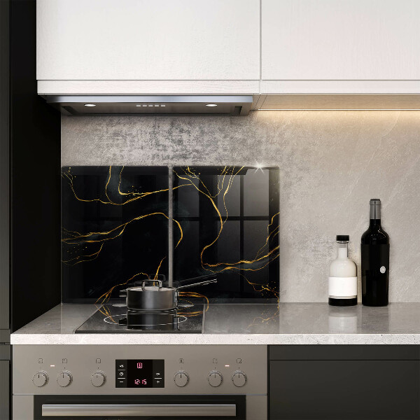 Skärbräda glas Svart marmor