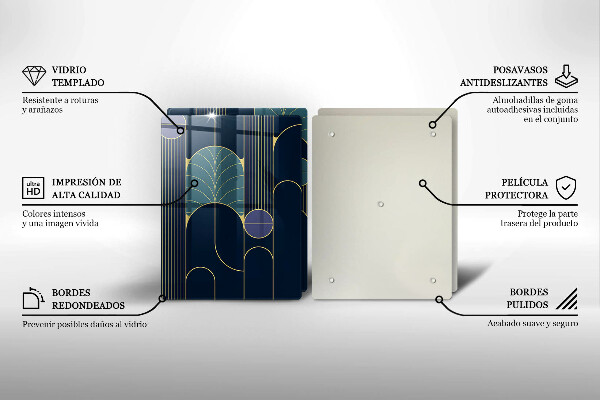 Skärbräda glas Abstrakt motiv