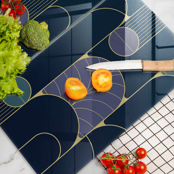 Skärbräda glas Abstrakt motiv