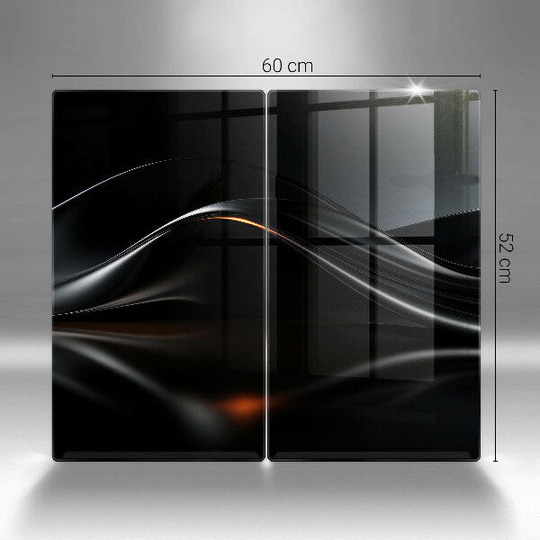 Skärbräda glas Abstraktion 3D-design