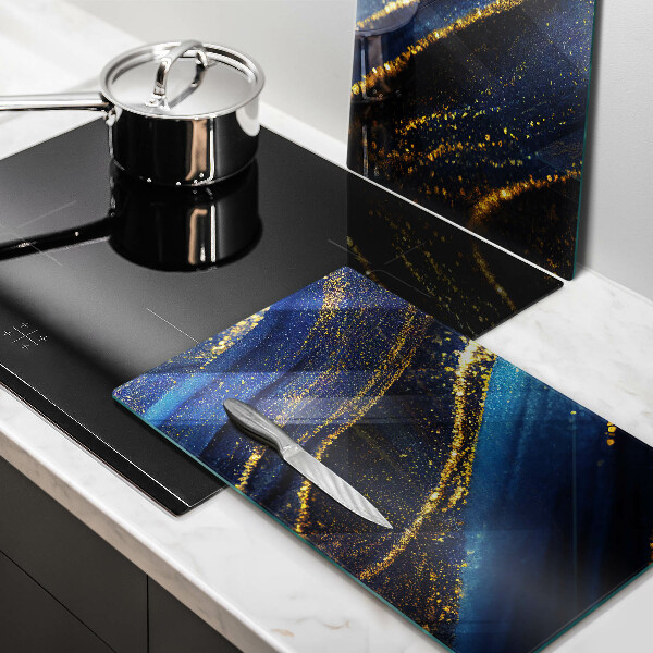 Skärbräda glas Marinblå abstraktion