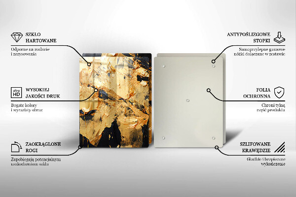 Skärbräda glas Elegant färgstruktur