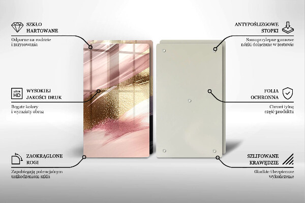 Skärbräda glas Pastellfläckar