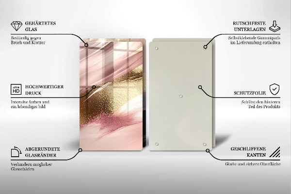 Skärbräda glas Pastellfläckar