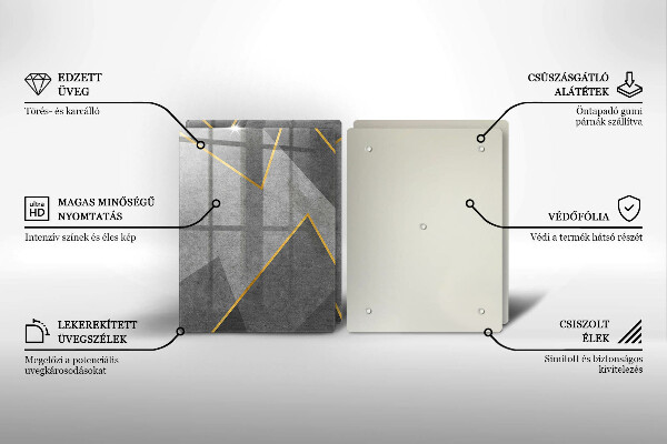Skärbräda glas Skarpa former
