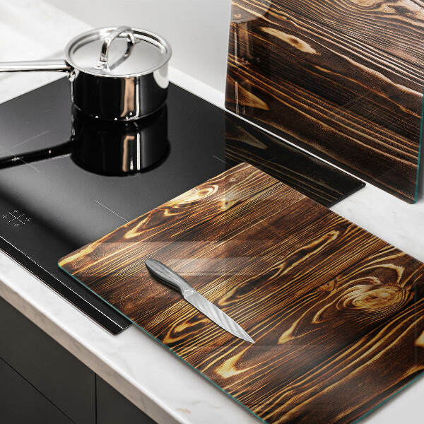 Skärbräda glas Trästruktur