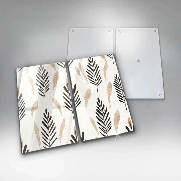 Skärbräda glas Boho växter