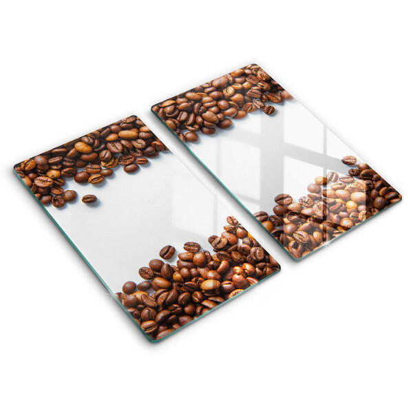 Skärbräda glas Kaffebönor