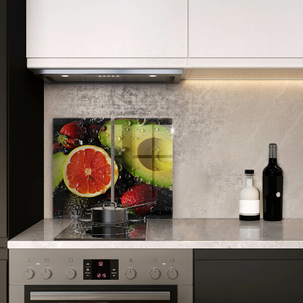 Skärbräda glas Frukt och grönsaker