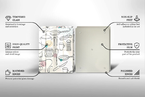 Skärbräda glas Kökstillbehör