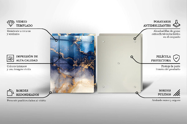 Skärbräda glas Marmor abstraktion