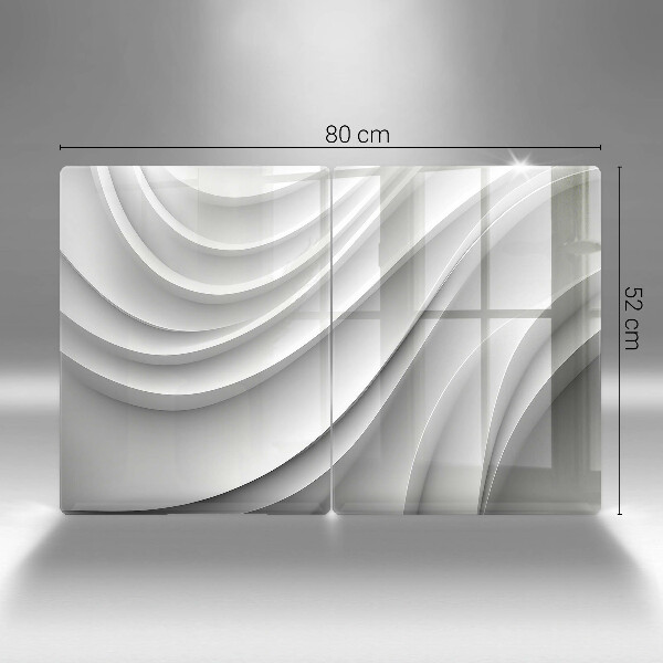 Skärbräda glas Geometriska linjer