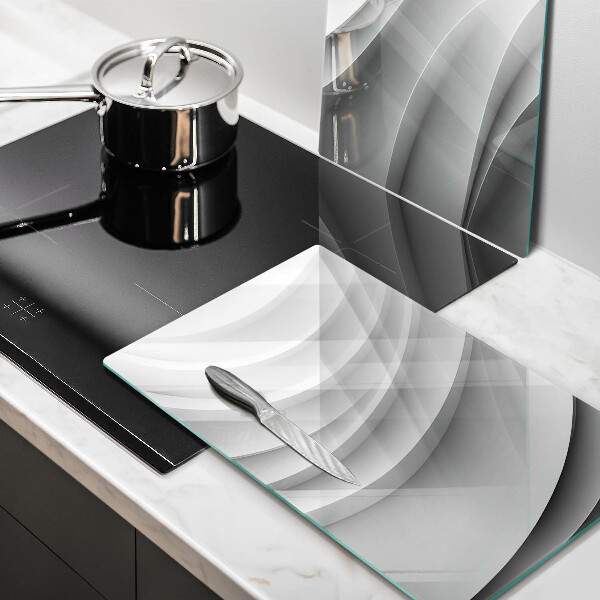 Skärbräda glas Geometriska linjer