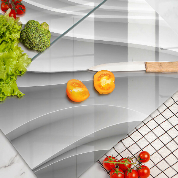 Skärbräda glas Geometriska linjer