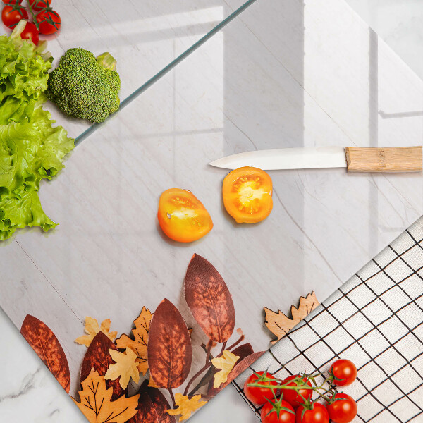 Skärbräda glas Höstlöv