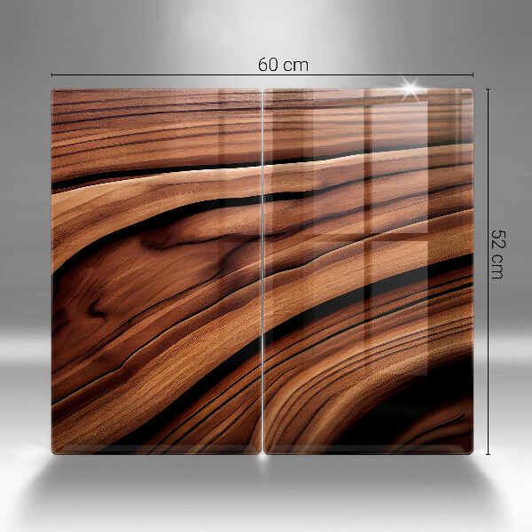 Skärbräda glas Trästruktur