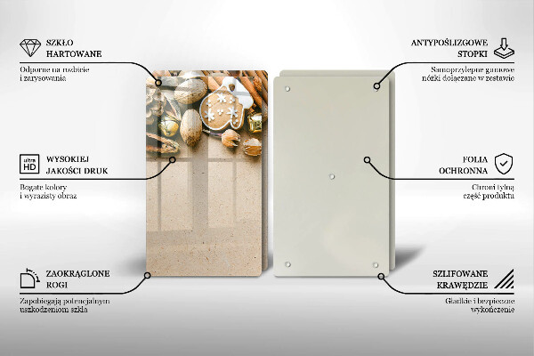 Skärbräda glas Juldekorationer