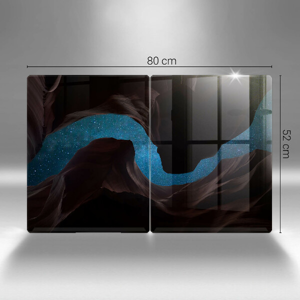 Skärbräda glas Stjärnklar himmel