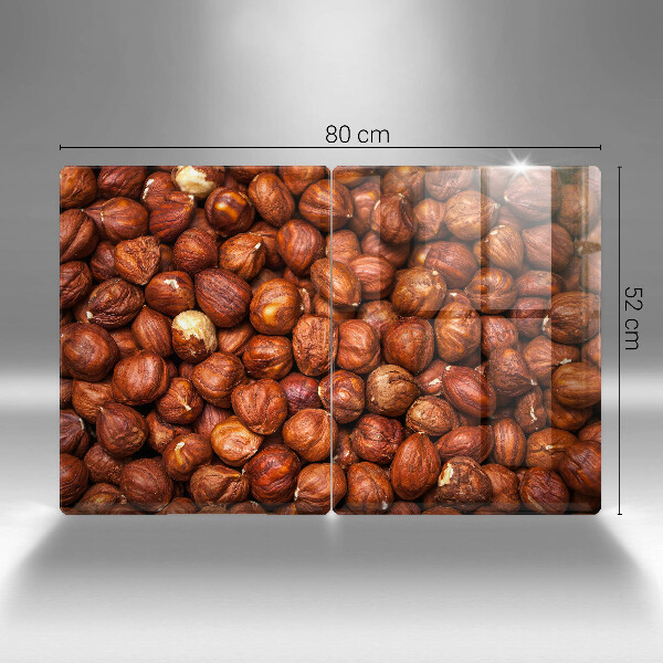 Skärbräda glas Hasselnötter