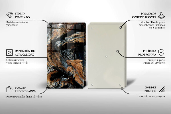 Skärbräda glas Abstrakt mönster