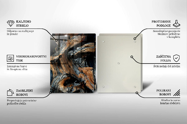 Skärbräda glas Abstrakt mönster