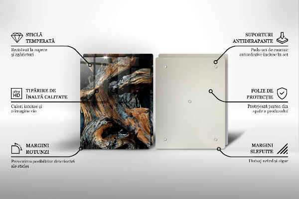 Skärbräda glas Abstrakt mönster