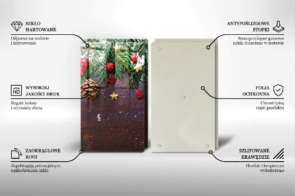 Skärbräda glas Juldekoration