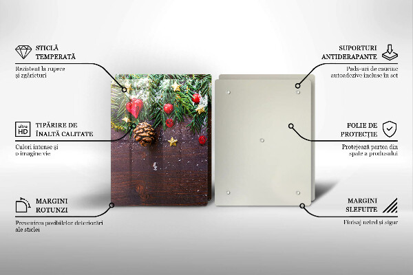 Skärbräda glas Juldekoration