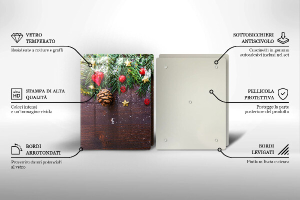 Skärbräda glas Juldekoration