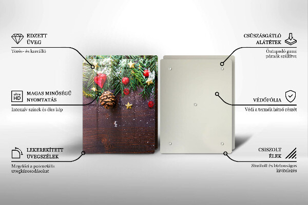 Skärbräda glas Juldekoration