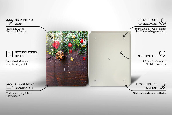 Skärbräda glas Juldekoration