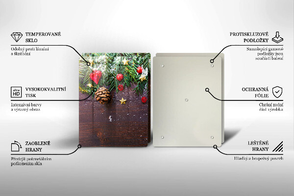 Skärbräda glas Juldekoration