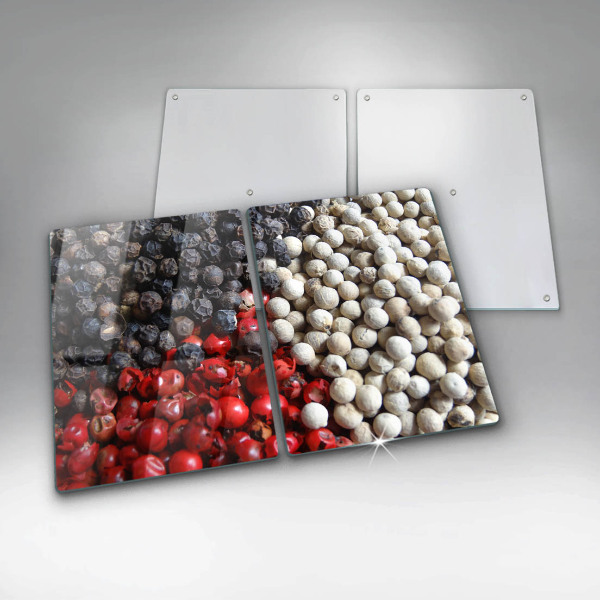 Skärbräda glas Svartpeppar