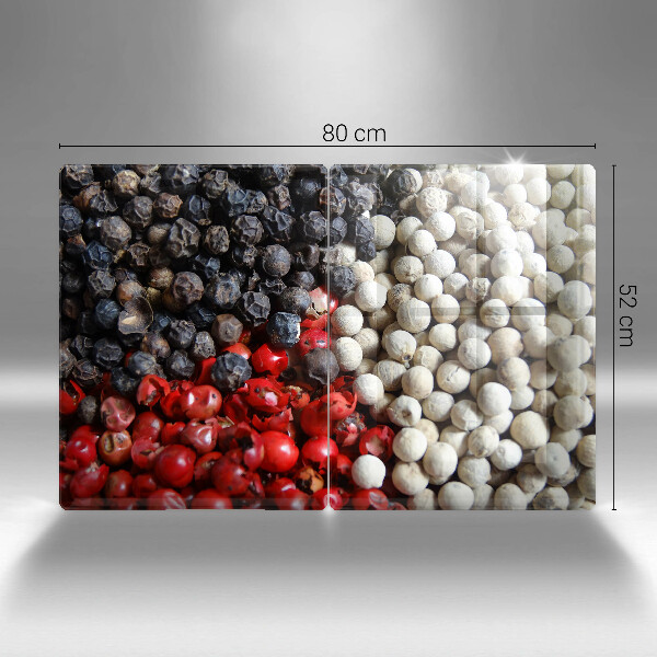 Skärbräda glas Svartpeppar