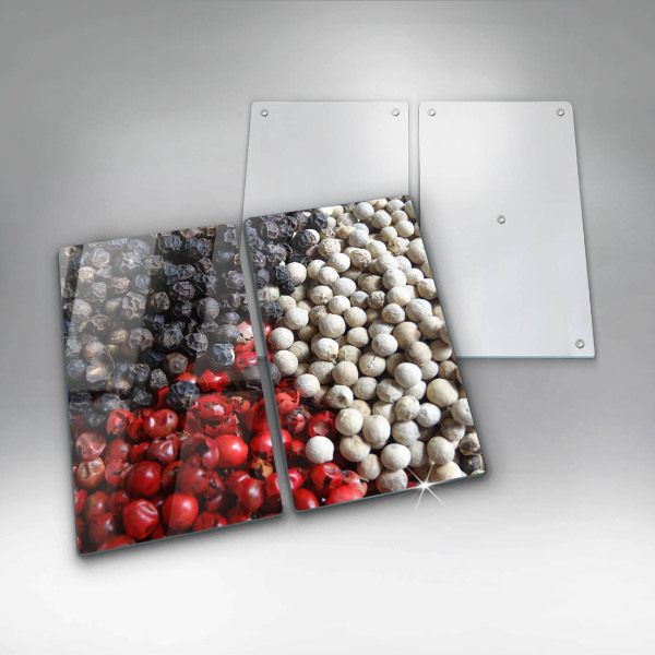 Skärbräda glas Svartpeppar