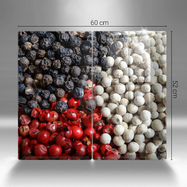 Skärbräda glas Svartpeppar