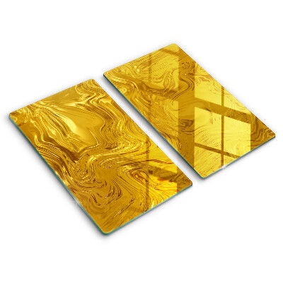 Skärbräda glas Guld textur