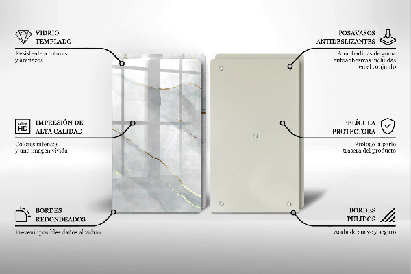 Skärbräda glas Sten textur